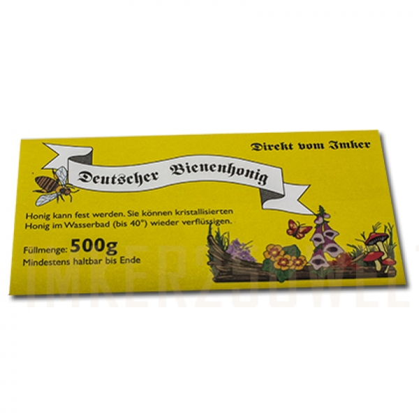 Honigglas-Etiketten nassklebend 500 g