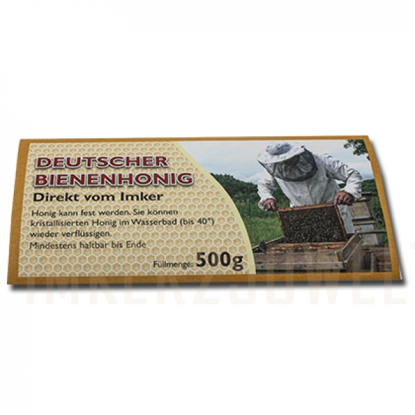 Honigglas-Etiketten nassklebend 500 g