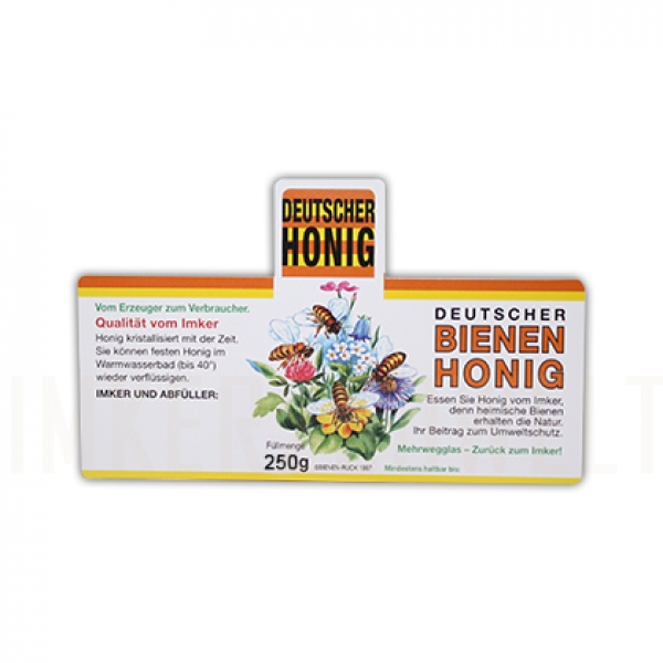 Honigglas-Etiketten nassklebend 250 g