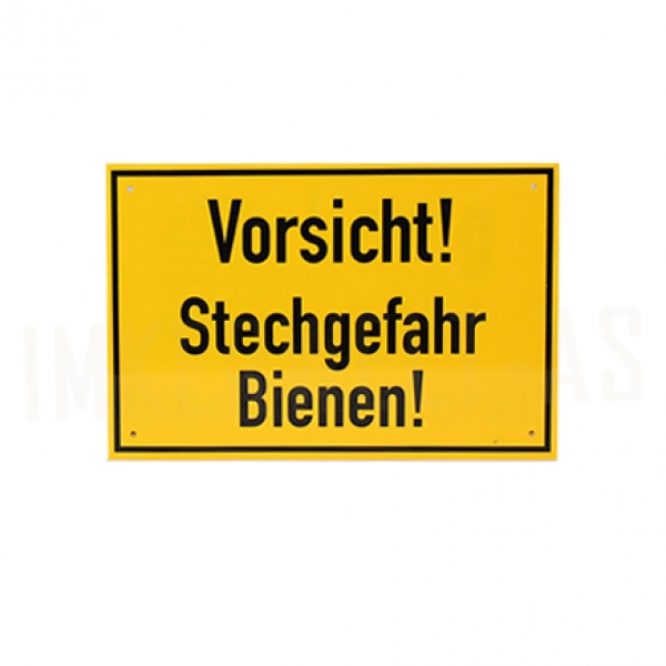 Schild 30x20 -Vorsicht Stehgefahr Bienen-